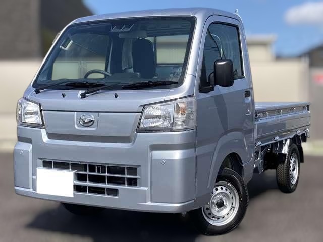Silver Daihatsu Hijet Standard Farming model with 4x4 CVT Japanese mini truck model
