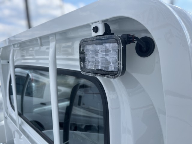 White 2025 Daihatsu Hijet LD Dump 4x4 Japanese mini truck in white with CVT transmission and delivery miles