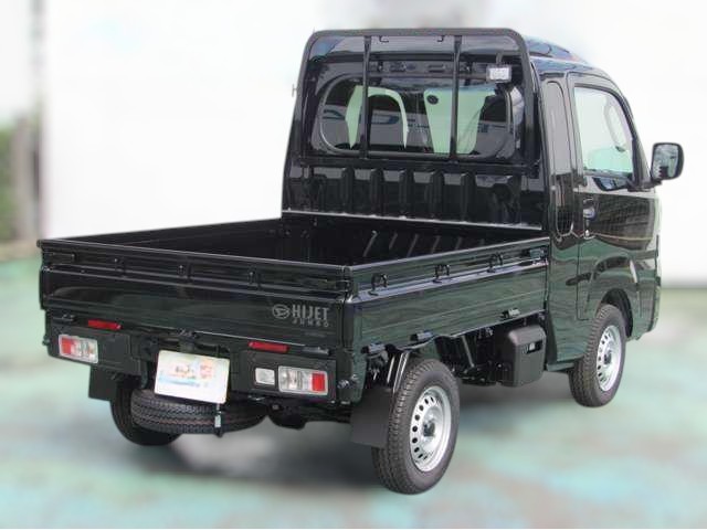 Daihatsu Hijet Jumbo 4x4 2025 Japanese kei mini truck in black metallic with delivery mileage