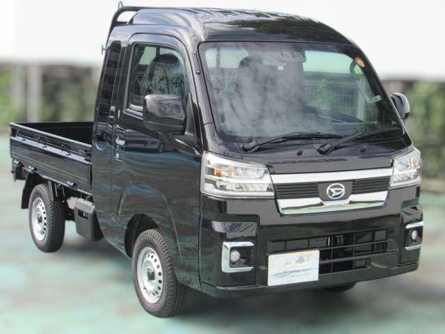 Daihatsu Hijet Jumbo 4x4 2025 Japanese kei mini truck in black metallic with delivery mileage