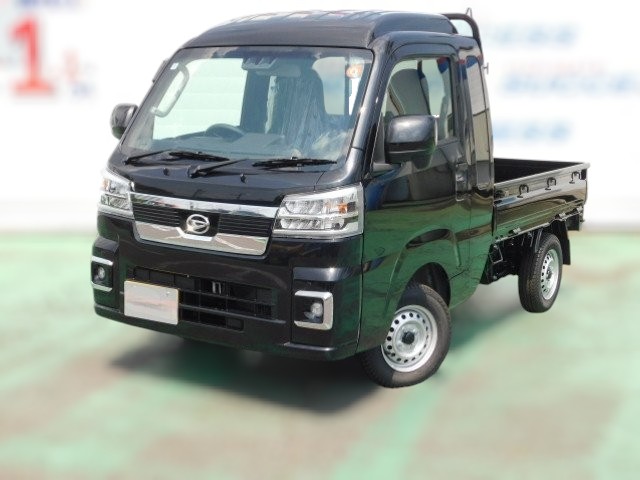 Black 2025 Japanese mini truck / kei truck Daihatsu Hijet Jumbo 4x4 model
