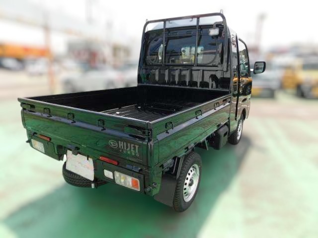 Black 2025 Japanese mini truck / kei truck Daihatsu Hijet Jumbo 4x4 model