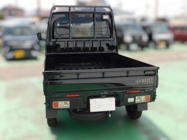 Black 2025 Japanese mini truck / kei truck Daihatsu Hijet Jumbo 4x4 model