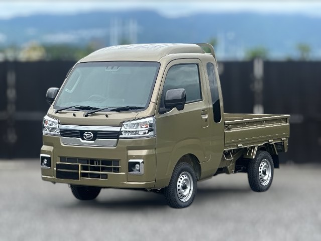 2025 green / khaki Daihatsu Hijet Jumbo 3x4 Japanese mini truck / kei truck
