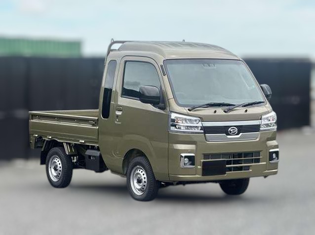 2025 green / khaki Daihatsu Hijet Jumbo 3x4 Japanese mini truck / kei truck