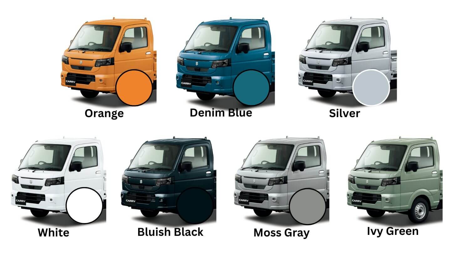 2026 DA16T Suzuki Regular Cab exterior colors