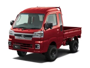 Daihatsu Hijet Jumbo red brochure-style from left-front