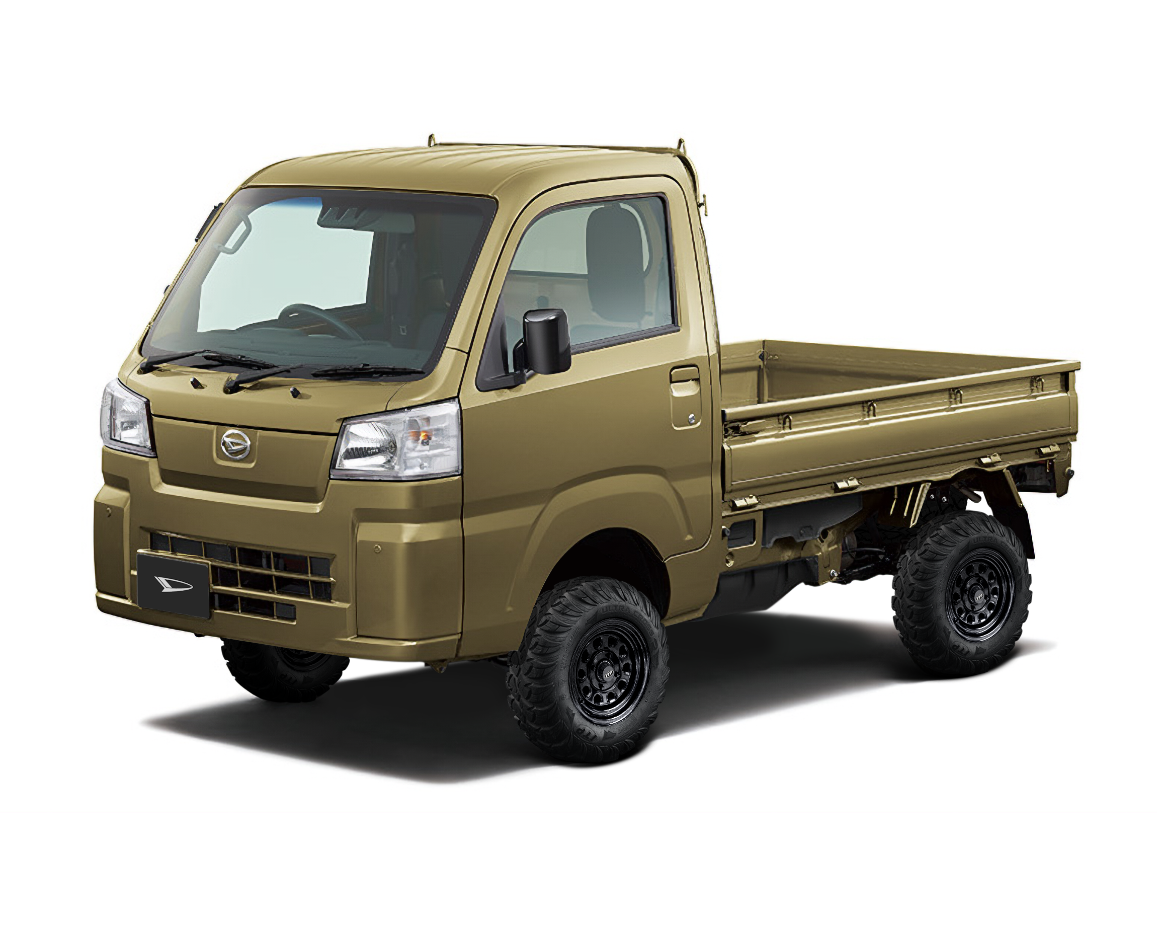 Daihatsu Hijet Regular Cab in white brochure-style from left-front
