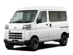 Daihatsu Hijet Cargo in white brochure-style from left-front