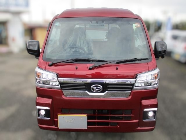 Red metallic 2025 Japanese mini truck 4x4 model Daihatsu Hijet Jumbo