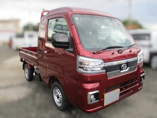 Red metallic 2025 Japanese mini truck 4x4 model Daihatsu Hijet Jumbo