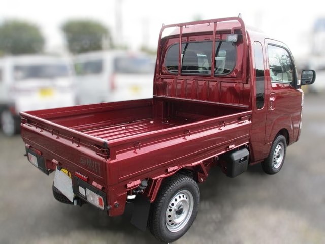 Red metallic 2025 Japanese mini truck 4x4 model Daihatsu Hijet Jumbo
