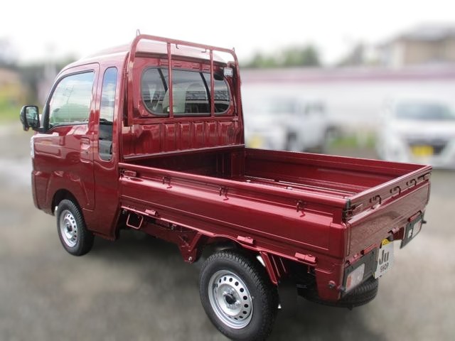Red metallic 2025 Japanese mini truck 4x4 model Daihatsu Hijet Jumbo