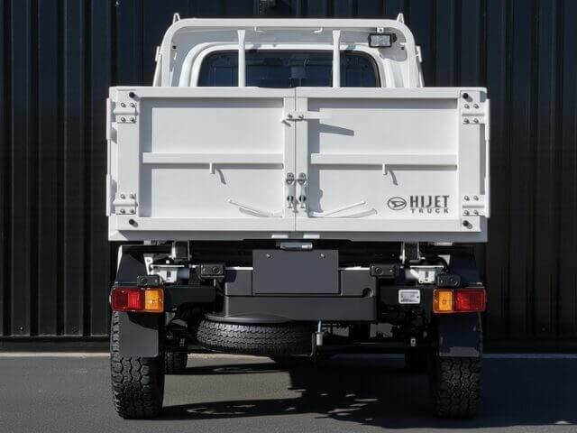 Daihatsu Hijet Cleaning Dump Japanese mini truck from rear