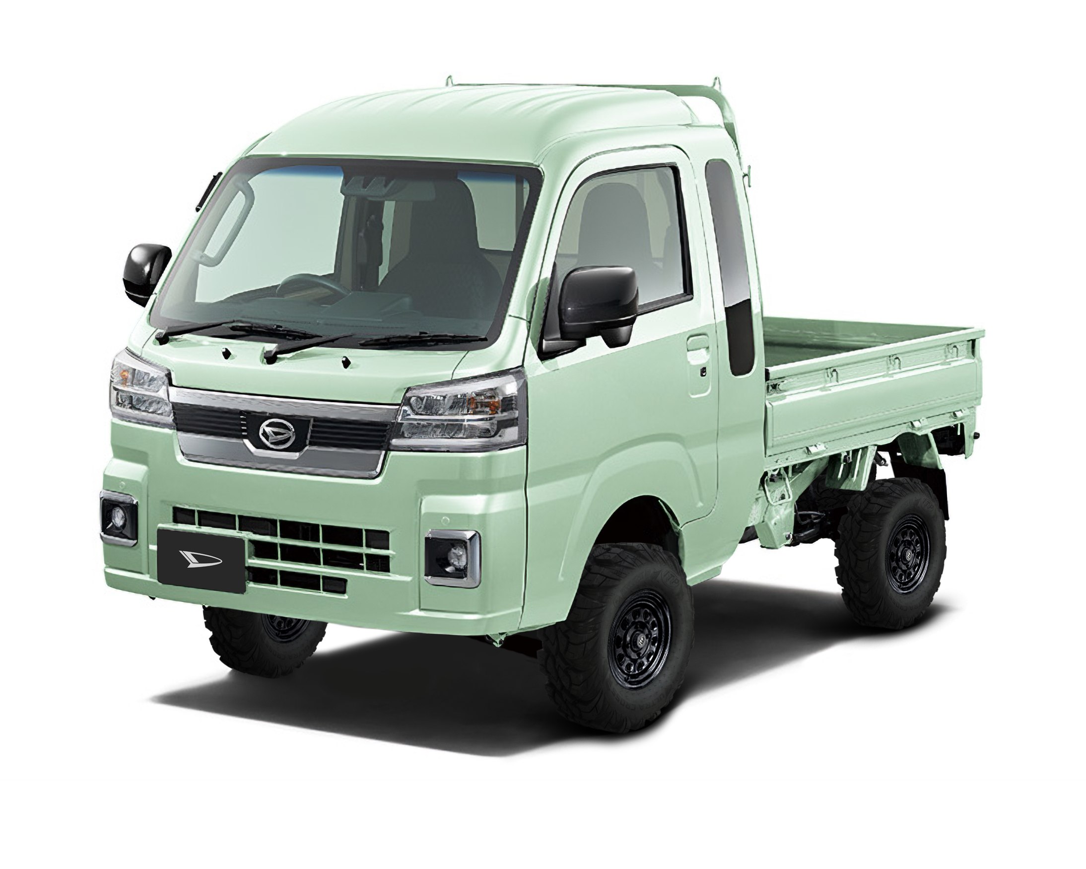 Daihatsu Hijet Jumbo 4x4 Japanese mini truck in ice green paintwork