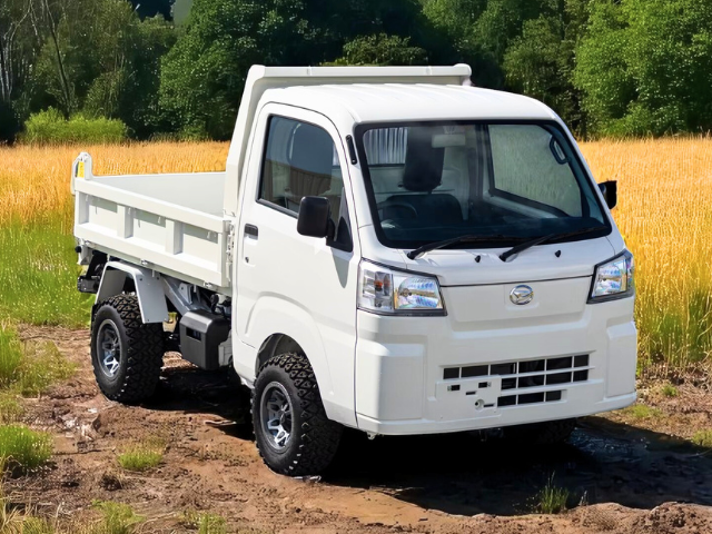 Daihatsu Hijet HD Dump model from right front in field