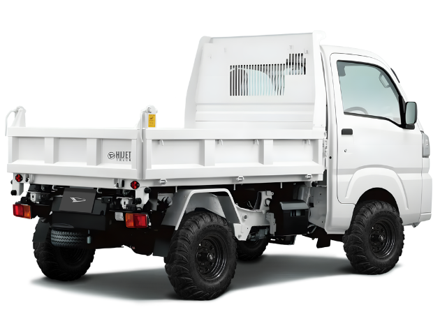 Daihatsu Hijet HD Dump 4x4 Japanese mini truck from right rear