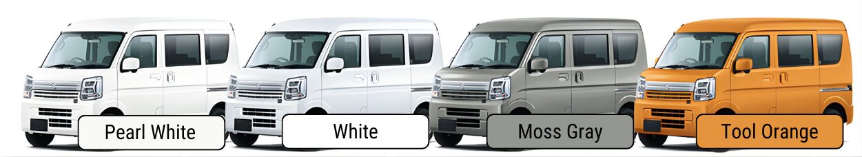 Suzuki Every 2026 color line up set 1 of 2